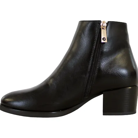 Patrizio Como Boots<Block Heeled Ladies Ankle Boots - Speicher - Black