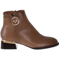 Patrizio Como Boots<Ladies Block Heeled Ankle Boots - Gonten - Beige