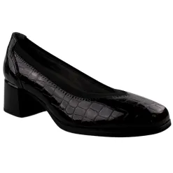 Pitillos Shoes<Block Heeled Pumps- 10120 - Black Patent