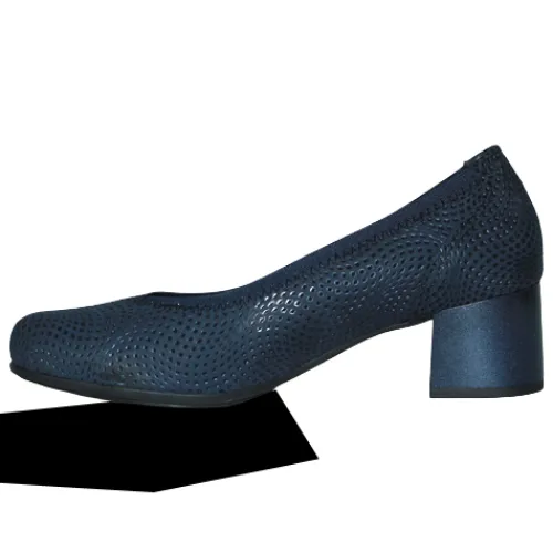 Pitillos Heels<Block Heeled Pumps - 1412 - Navy