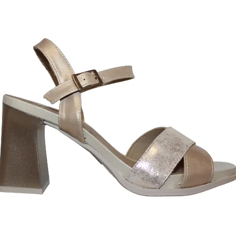 Pitillos Sandals<Block Heeled Sandals - 5182 - Gold