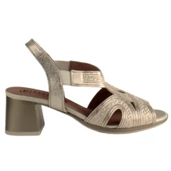 Pitillos Heels<Block Heeled Sandals - 5690 - Gold