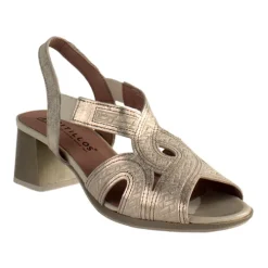 Pitillos Heels<Block Heeled Sandals - 5690 - Gold