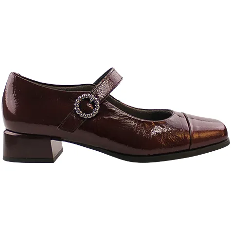 Pitillos Shoes<Cross Strap Pumps - 10111 - Burgundy