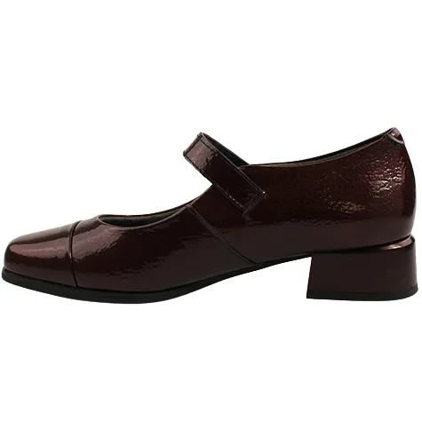 Pitillos Shoes<Cross Strap Pumps - 10111 - Burgundy