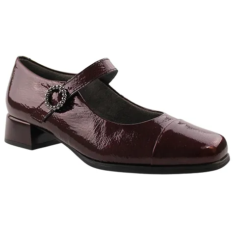 Pitillos Shoes<Cross Strap Pumps - 10111 - Burgundy