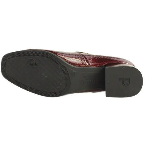 Pitillos Shoes<Cross Strap Pumps - 10111 - Burgundy