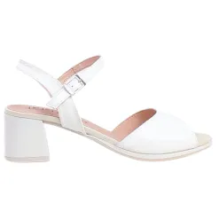 Pitillos Heels<Ladies Block Heeled Sandals - 10537 - Ice White