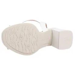 Pitillos Heels<Ladies Block Heeled Sandals - 10537 - Ice White