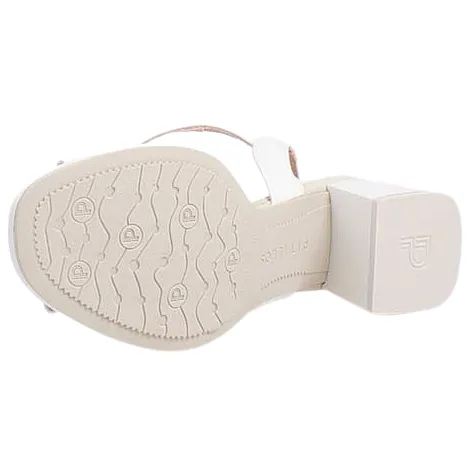 Pitillos Heels<Ladies Block Heeled Sandals - 10537 - Ice White