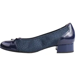 Pitillos Heels<Ladies Block Heeled Pumps - 10453 - Navy