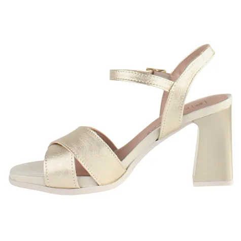 Pitillos Heels<Ladies Block Heeled Sandals - 5700 - Gold