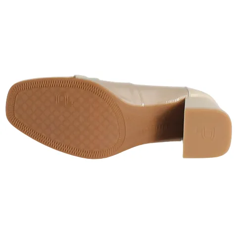 Pitillos Heels<Ladies Block Heeled Loafers - 5794 - Stone