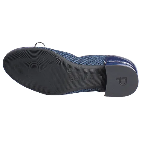 Pitillos Heels<Ladies Block Heeled Pumps - 10453 - Navy