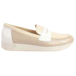 Pitillos Shoes<Ladies Loafers - 10420 - Beige Multi