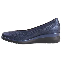 Pitillos Shoes<Ladies Low Wedge Pumps - 10373 - Navy