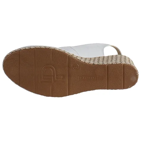 Pitillos Sandals<Ladies Slingback Wedge Shoes - 5578 - White