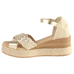 Pitillos Sandals<Ladies Wedge Sandals - 5522 - Gold