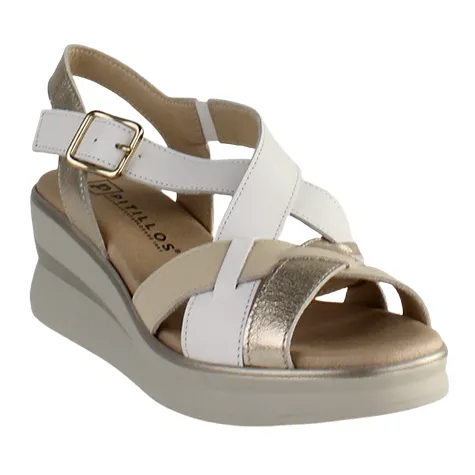 Pitillos Sandals<Ladies Wedge Sandals - 5614 - White