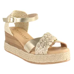 Pitillos Sandals<Ladies Wedge Sandals - 5522 - Gold