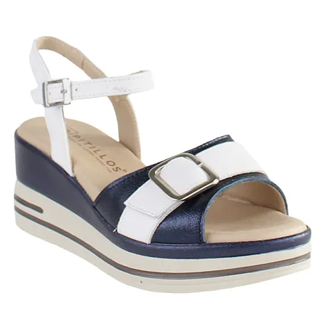 Pitillos Sandals<Ladies Wedge Sandals - 2852 - Navy