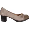 Redz Heels<Block Heeled Pumps - 6E964 - Taupe