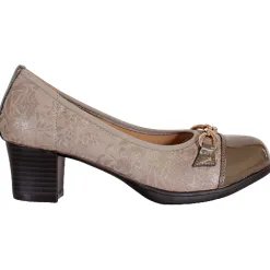 Redz Heels<Block Heeled Pumps - 6E964 - Taupe