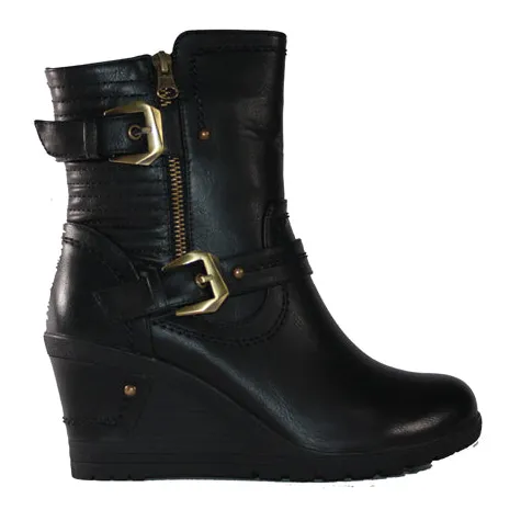 Redz Boots<Wedge Ankle Boots - H1192 - Black