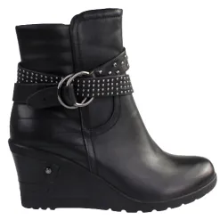 Redz Boots<Wedge Ankle Boots- F826 -Black