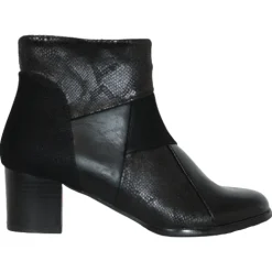 Redz Boots<Block Heeled Ankle Boots - CBN 1126 - Black