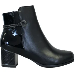 Redz Boots<Block Heeled Ankle Boots - F3921 - Black