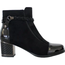Redz Boots<Block Heeled Ankle Boots - F3924 - Black