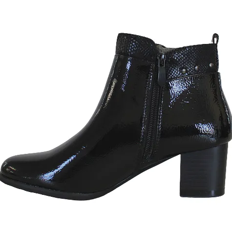 Redz Boots<Block Heeled Ankle Boots - F3921 - Black