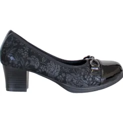 Redz Heels<Block Heeled Pumps- 6E964 - Black