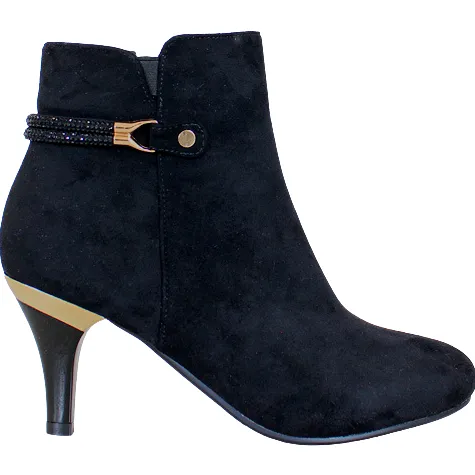 Redz Boots<Dressy Ankle Boots - W267 - Black Suede