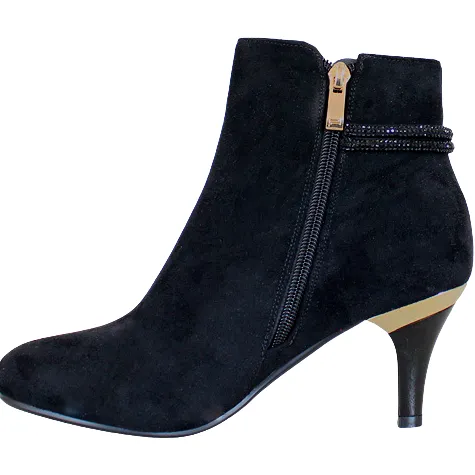 Redz Boots<Dressy Ankle Boots - W267 - Black Suede