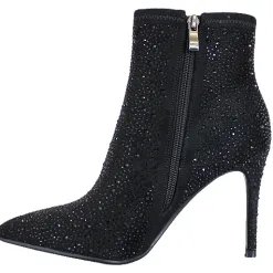 Redz Boots<Dressy Heeled Ankle Boots - F4025 - Black Diamante