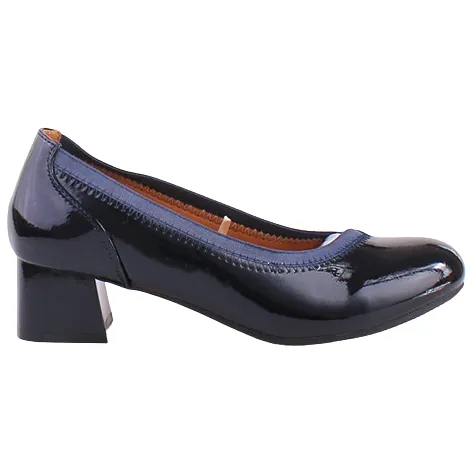 Redz Heels<Ladies Block Heeled Pumps- DCD61102A- Navy