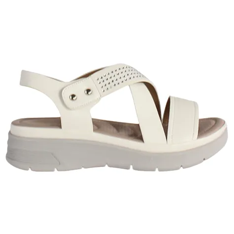 Redz Sandals<Ladies Low Wedge Sandals - 161-16A - White