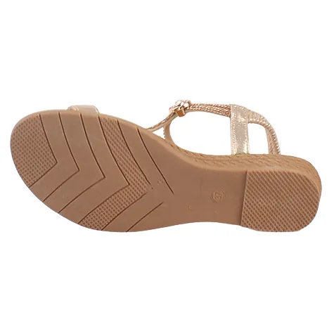 Redz Sandals<Ladies Low Wedge Sandals - 161-16A - Navy