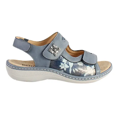 Redz Sandals<Ladies Velcro Sandals - BS2030-011 - Navy Multi