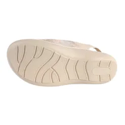 Redz Sandals<Ladies Velcro Sandals - BS2030-011 - Beige Multi