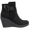 Redz Boots<Ladies Wedge Ankle Boots - D3410 - Black
