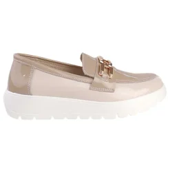 Redz Shoes<Ladies Wedge Loafers - CX4771 - Beige Multi