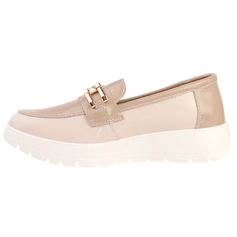 Redz Shoes<Ladies Wedge Loafers - CX4771 - Beige Multi
