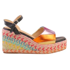 Redz Sandals<Ladies Wedge Sandals - TSW300-6 - Black Multi