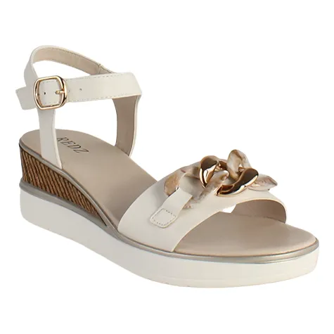 Redz Sandals<Ladies Wedge Sandals - 5C800-L233 - White