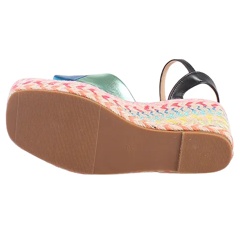 Redz Sandals<Ladies Wedge Sandals - TSW300-6 - Black Multi