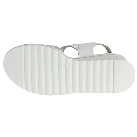 Redz Sandals<Ladies Wedge Sandals - T42-203 - White / Silver