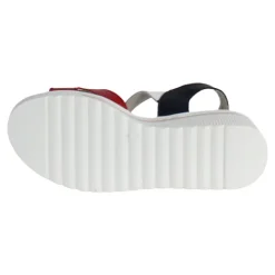 Redz Sandals<Ladies Wedge Sandals - T42-203 - Red / Navy